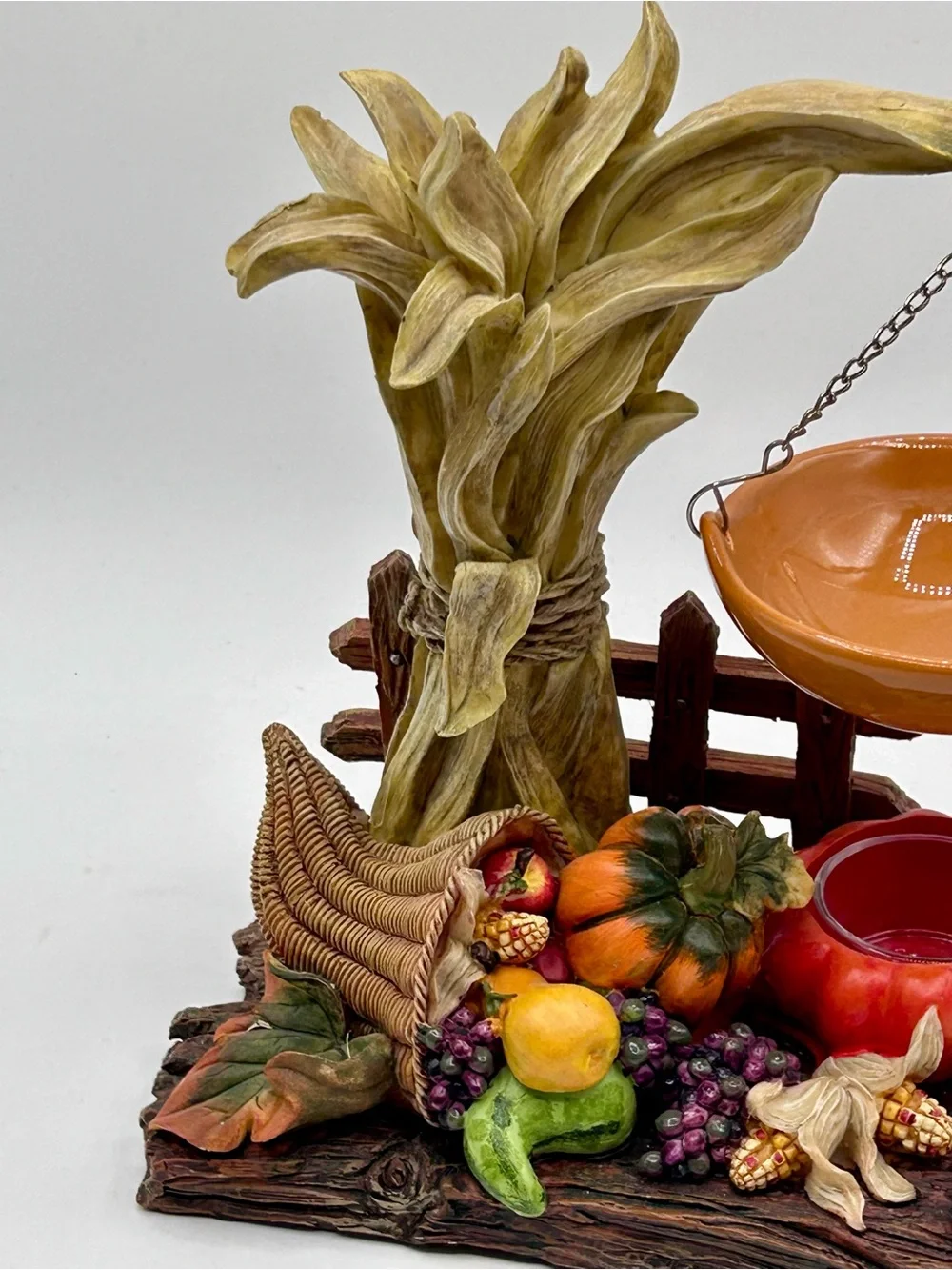 Yankee Candle Wax Warmer Corn Stalk & Cornucopia Autumn Harvest Pumpkin 8